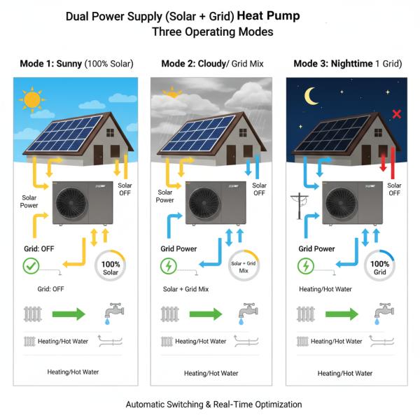 Diagram showing Smart Dual-Power Operation