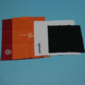 Embroidery Logo 12*15cm Microfiber Drawstring Jewelry Pouch