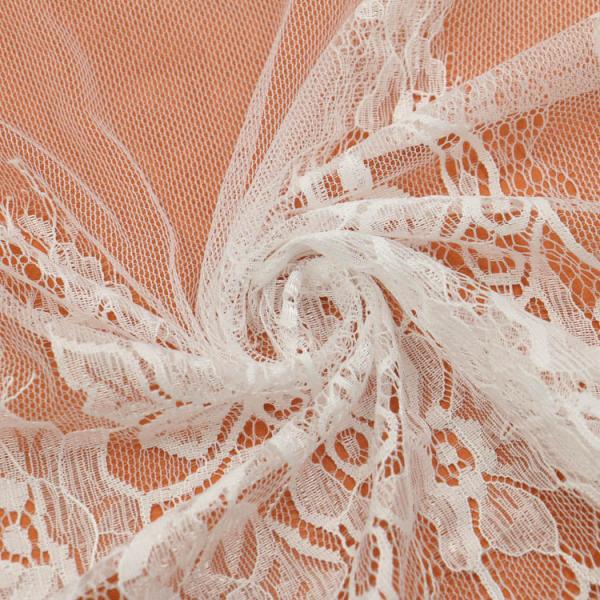 Beautiful Crochet Eyelash Lace Edge Ivory Black Color Double Side