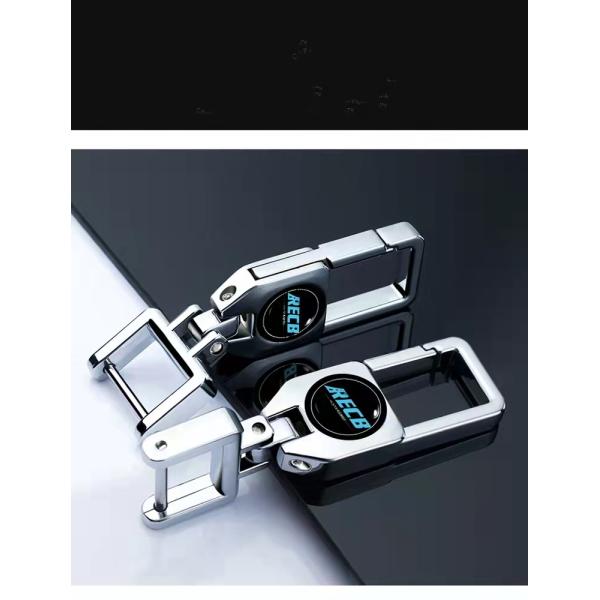 Silver​ Durable Antirust​ Car Keyring Accessories Heavy Duty Carabiner Keychain