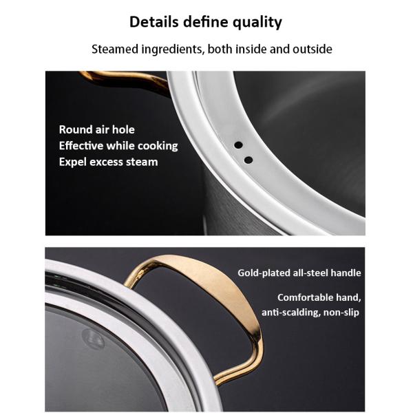 Wholesale Tornado Cookware Sets Multifunctional Cooking Pot Kitchen 6 Piece Soup Pot Set