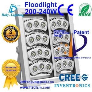 Quality LED Flood Light 200-240W with CE,RoHS Certified and Best Cooling Efficiency Floodlight Made in China for sale