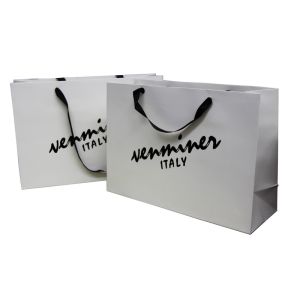 Customized Jrep 250g Paper Carrier Bag, Personalised Shopping Bags With Logo