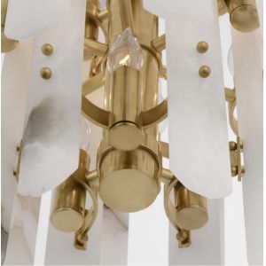 ARN 5128 Bonnington Tall Chandelier Crystal / Alabaster Shade Bonnington Large