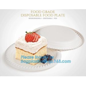 custom printed party plates disposable sugarcane bagasse plate Biodegradable