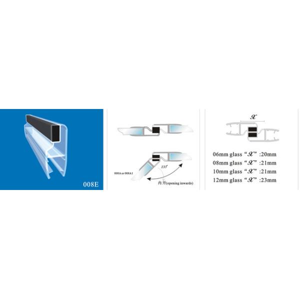 Sealing Strips/waterproof magnetic strips/shower door seals/PVC Magnetic Seal