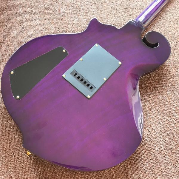New Design CUSTOM purple electric guitar , with shell beautiful woman on body , 6 strings guitars , high quality guitar