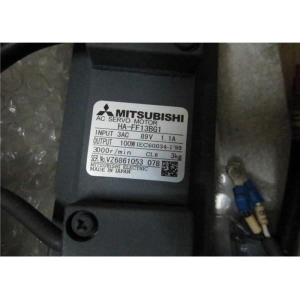 Buy Mitsubishi 100W AC SERVO MOTOR HA-FF13BG1 HA-FF13BG2 with Gear GR-S-10 Ratio 1/30 New at wholesale prices