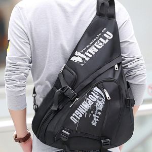 Against Theft Men'S Minimalist Sling Bag Sports Sling Bag Large Capacity