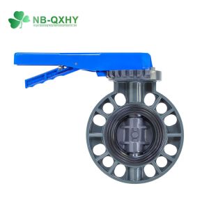 Green Handle PVC Butterfly Valves for Normal Temperature -40°C T 120°C 2" 8"
