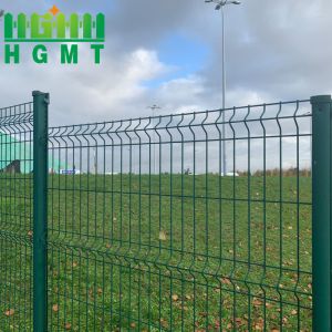 Outdoor Galvanized Welded 3D Wiremesh Fence Panel Easily Assembled Segment Types