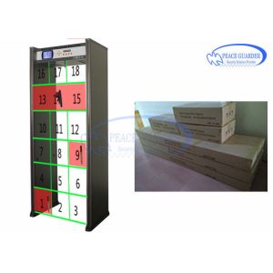 Quality Enhanced Archway Metal Detector Gate , 18 Zone Walk Through Scanner for sale