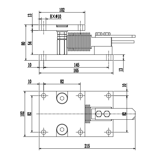 Bellow Beam Weighing Module 5kg To 500kg Load Cell Module