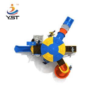 Plastic Children Used Kids Slide Commercial Playground Equipment Customized Play