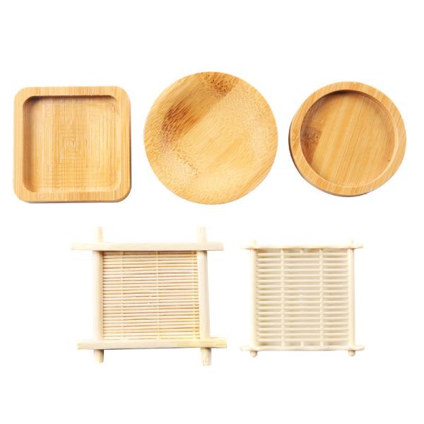 Buy Bamboo Coasters For Crafts , Squre Round Coasters For Crafts Coated Plain Drinking Cup Coaster With Suitable Size at wholesale prices