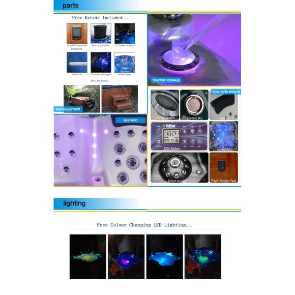 6 Person Whirpool Spa hot tubs factory Direct sell With Balboa Outdoor spa