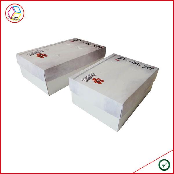 Ivory Lamination Cardboard Perfume Packaging Boxes Cubic Shape