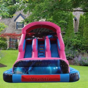 2024 Most Popular Outdoor Inflatable Commercial Trampoline with Giant Slide and