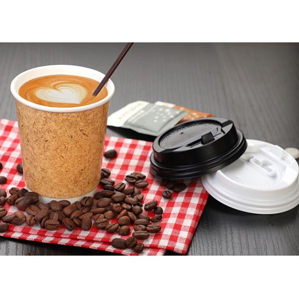 80mm 90mm black Paper Cups Lids , Custom Printed Disposable Coffee Cups