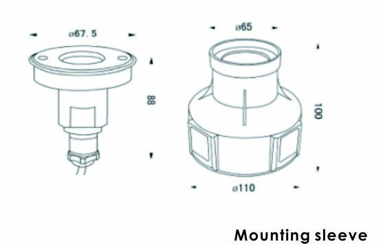80CRI RGB 3W 316 Stainless Steel LED Underground Light With RF Remote Control