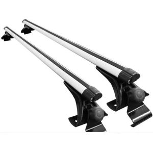 Universal Lockable Crossbar For Luggage Roof Rack Black Metal