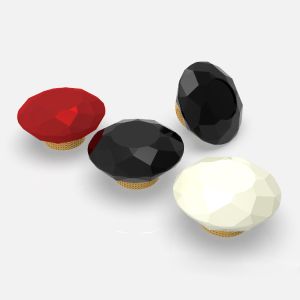 China Hanging Plating Fea 15 Perfume Bottle Lids Gold Customized on sale