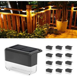 RGB Lights Solar Fence Light Outdoor led solar light with Warm White Lighting