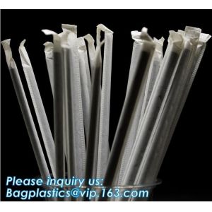 Biodegradable and compostable food grade PLA plastic drinking straw, individual