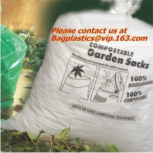 Compostable Trash Bags biodegradable custom logo printed, Carrier Punch Hole