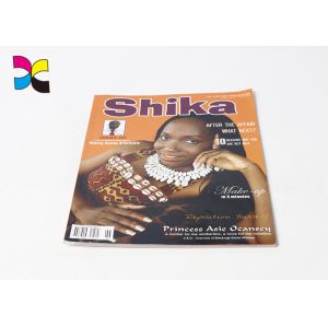 Softcover With Perfect Binding Custom Magazine Printing With Varnishing Inside