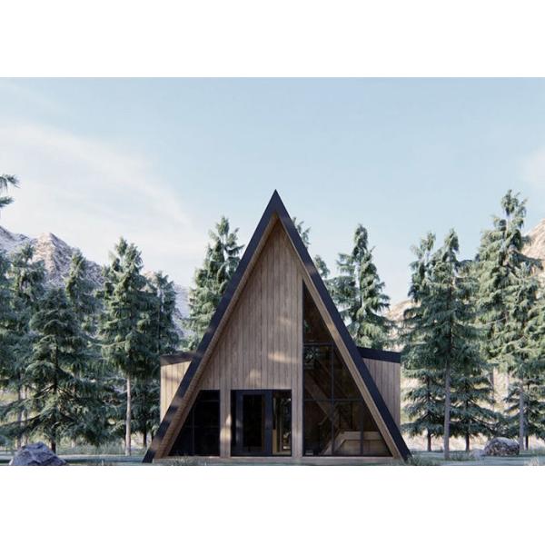 Buy Custom Fast Prefabricated Hotel A Frame Cabin With Steel Structure at wholesale prices