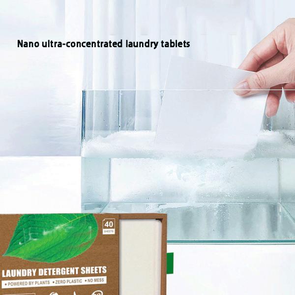 Fragrant And Smooth Laundry Detergent Strips Laundry Bubble Paper Stain Remover Ultra Rich