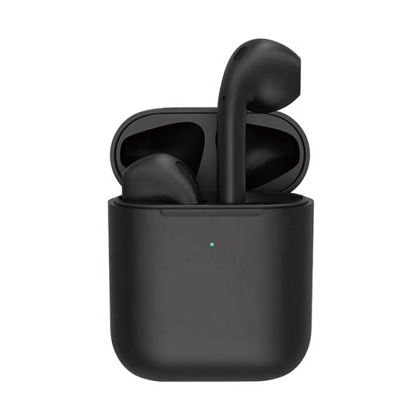 Black I27 TWS 35mAh Airpods 2 Earbuds With Rubber Coating