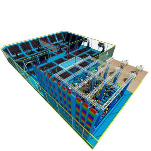 Quality Waterproof Foam Pad Soft Indoor Playground , Jump And Bounce Trampoline Park for sale