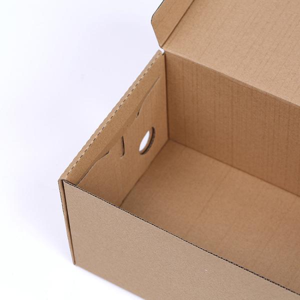 Mailing 1800gsm CCNB Shoe Packaging Box Brown Corrugated Paper