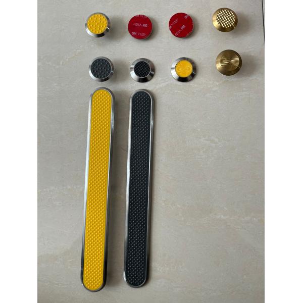 SS304 SS316 Road Stud Tactile Indicator Studs PP Surface Stainless Steel Tactile Studs Anti Slip