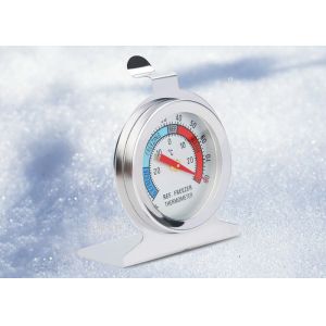 Household Analog Refrigerator Freezer Thermometer Tempered Glass Lens