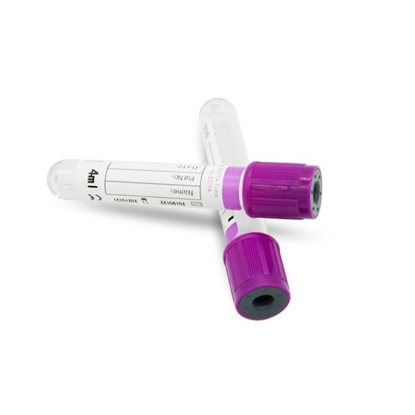 Buy 16mm EDTA Vacutainer Blood Collection Accessories Purple Top Blood Collection Tube at wholesale prices