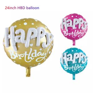 Quality Happy Birthday Party Scene Layout Aluminum Foil Balloon Floating 24inch for sale
