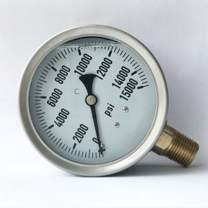 15000 Psi 100mm Plumbing Pressure Gauge Bayonet Ring Plumbing Manometer