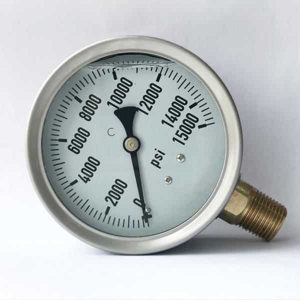 Buy 15000 Psi 100mm Plumbing Pressure Gauge Bayonet Ring Plumbing Manometer at wholesale prices