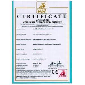 Wuxi OLIVET Machinery Equipment Co.,LTD Certifications