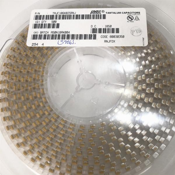 T491B106K004AT Cap Tant Solid 10uF 4V B CASE 10% (3.5 X 2.8 X 1.9mm) SMD 3528-21