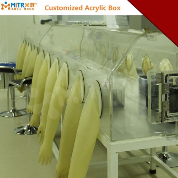 Buy Multi Gloves Acrylic Glove Box , Science Research Chemical Glove Box  at wholesale prices