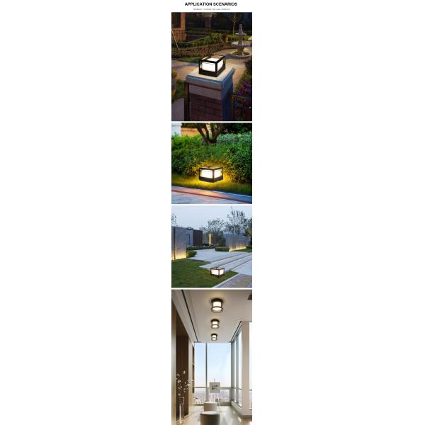Traditional Landscape Lighting Waterproof LED Outdoor Pillar Light CRI70 For Lawns