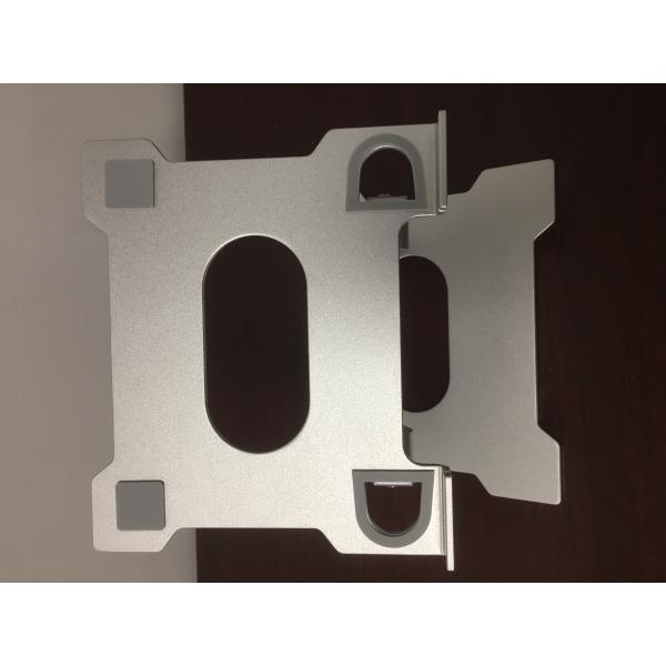 Silver Anodic oxidizing Metal Laptop Stand Tablet Desk Holder 238*250*3MM