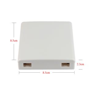 Wall Mounted Indoor Fiber Optic Outlet Box Faceplate 2 Port 86 Type
