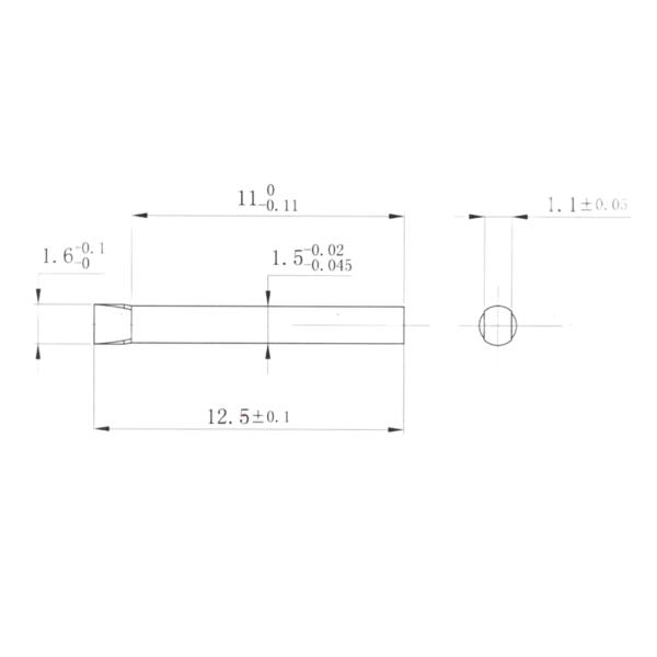 Stainless Steel Flattened End Connecting SS 304 Shaft For Miniature Circuit Breaker