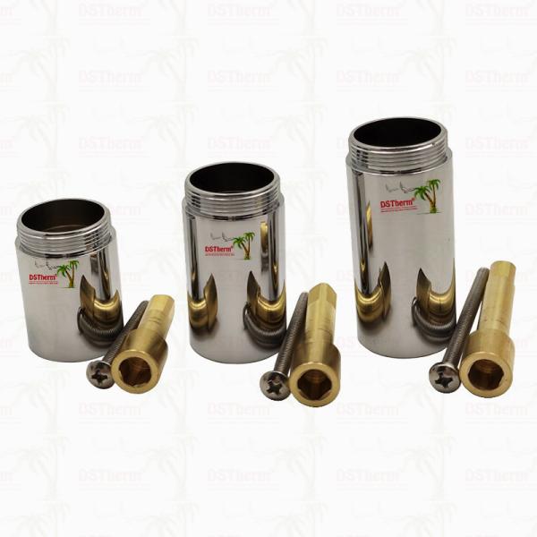 Brass / Chrome Plated Valve Stem Extension Sleeve Cartridge Extension Customized Size