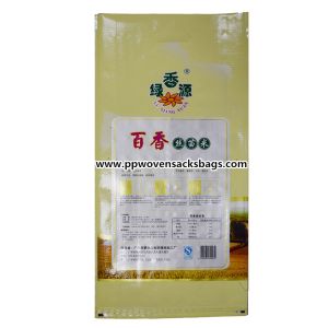 Gravure Printing Laminated Bopp Plastic Bags Woven Polypropylene Rice Bag